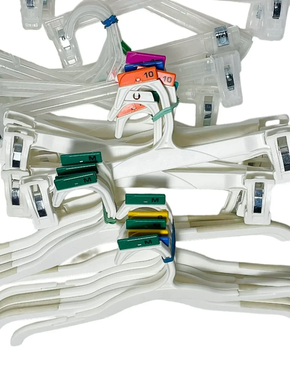 65 Adult Retail Hangers Lot Shirt Pants Clip Closet Organization